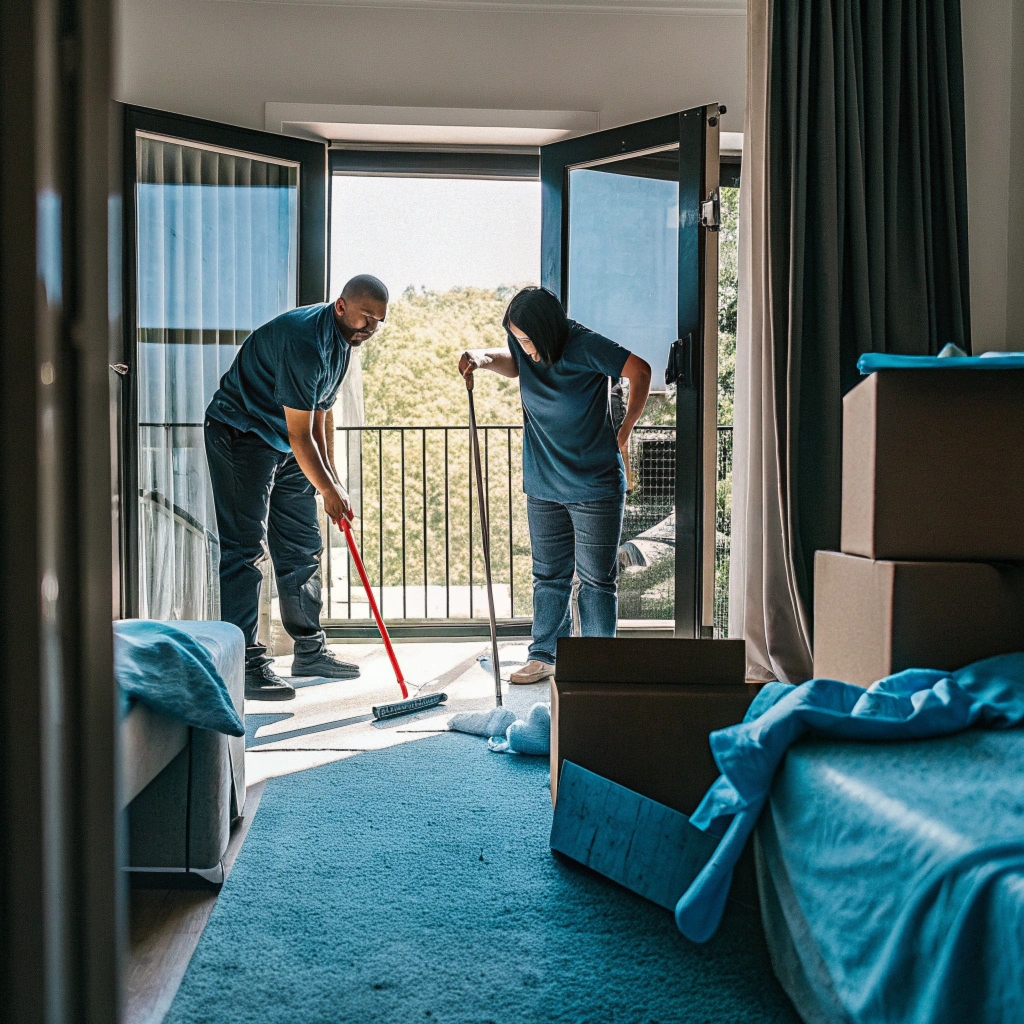 Clean and bright room after move-out