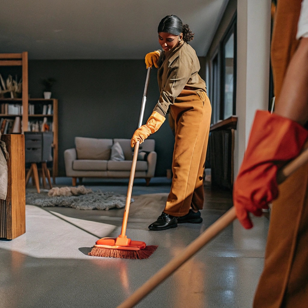 Team preparing a property for new tenants